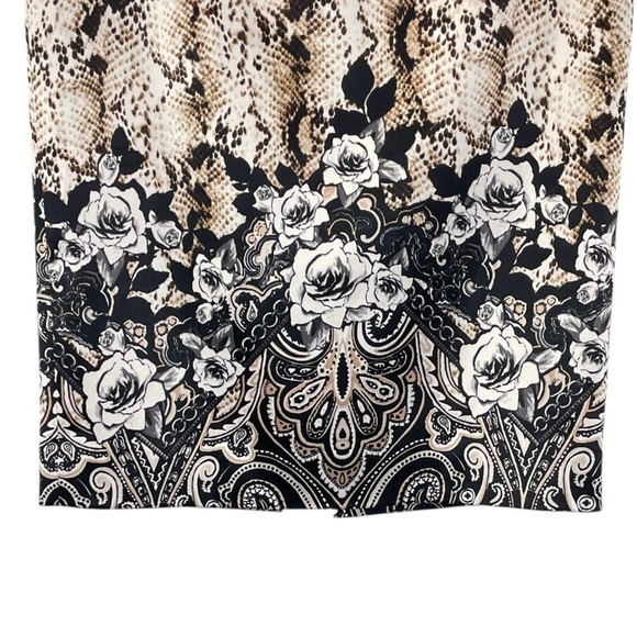 WHBM PAISLEY SNAKE-PRINT PENCIL SKIRT (Sz- 2) - Picture 4 of 11